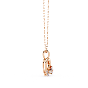 จี้เพชรทรงกลมแบบคลาสสิก ทองคำแท้ 14K ประดับเพชรแล็บ สำหรับผู้หญิง เหมาะเป็นของขวัญสำหรับงานปาร์ตี้ - Product Image 6