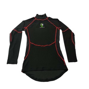 Haut de compression unisexe personnalisé pour jockey de course hippique, manches longues, respirant, coupe athlétique, vêtement d'équitation en textile - Product Image 1