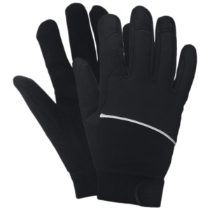 Gants chauds d'hiver en polyester rouge, isolés thermiquement, pour l'extérieur, unisexes, à enfiler - Product Image 5