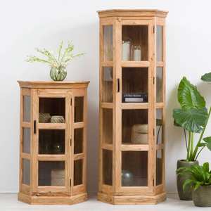 Vitrina esquinera Vandana Maxima Flux en madera de acacia - Product Image 6