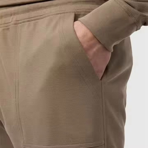 Custom Wholesale Mens Fleece Shorts Spandex/Polyester Material Breathable Quick Dry Elastic <b>Waist</b> Solid Summer Shorts High - Product Image 4