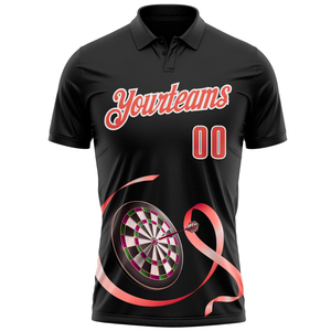 เสื้อโปโลชายพิมพ์ลายแบบ Dye Sublimation ผ้าแห้งเร็ว 100% โพลีเอสเตอร์ผสมสแปนเด็กซ์ - Product Image 2