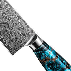 Couteau de Chef de Luxe en Acier Damas avec Manche en Bois – Couverts de Cuisine Haut de Gamme – Fournisseur Grossiste Exportateur - Product Image 5