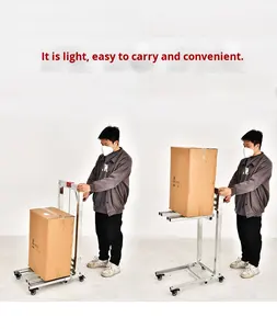 Mini Apilador <span class=keywords><strong>Manual</strong></span> de Cadena de Acero Ligero y Portátil para Uso Doméstico, Nuevo Elevador de Descarga y Apilamiento de 60 kg y 80 kg - Product Image 2