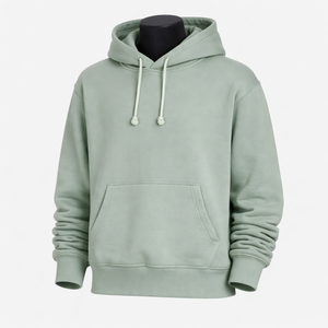 เสื้อฮู้ดผ้าฟลีซคอตตอน 100% หนานุ่ม ระบายอากาศได้ดี สไตล์ลำลองสำหรับผู้ชาย รับผลิตตามสั่งขายส่ง - Product Image 1