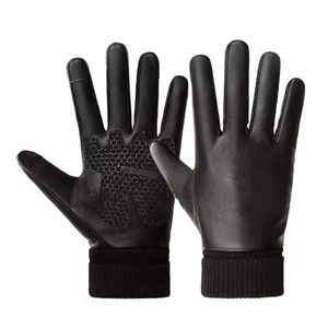 100% Genuine High Quality Real Leather <b>Touch</b> <b>Screen</b> Eco-Friendly Breathable Dress <b>Gloves</b> <b>Men</b> Women Custom Design Fashionable - Product Image 3