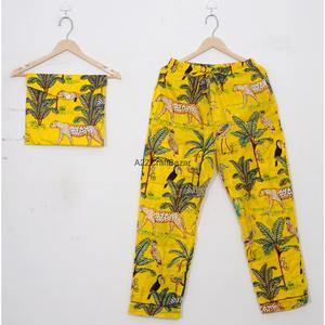 Conjunto de Pijama Floral de Lujo para Mujer, Romántico, de Manga Larga, Pantalones Largos, 2 Piezas, 100% Algodón, Ropa de Dormir Suave - Product Image 3
