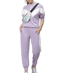 2025 nouveauté femmes survêtements personnalisés Joggers 2 pièces ensemble manches longues capuche formation survêtement - Product Image 1
