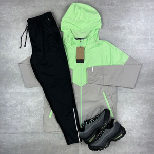 Conjunto de Chaqueta Cortavientos con Capucha OEM con Logotipo Personalizado, Material Ecológico Resistente al Agua, Corte Regular, Marcas de Ropa Deportiva, Compradores Mayoristas - Product Image 2