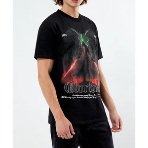 Camiseta de Manga Corta Vintage para Hombre, Calidad Premium, 100% Algodón, Nuevos Diseños, Color Sólido, Camisetas Casuales de Punto - Product Image 3