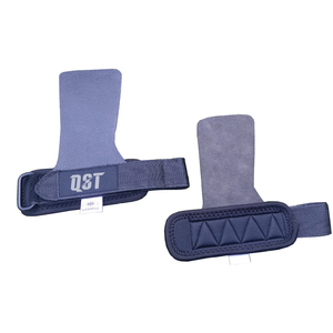 Trending Gym Weight Lifting Cross Fit Sports Hand Grips Anti-Callus Palm Premium Textured PU Leather Adjustable Wrist Strap <b>Hook</b> - Product Image 1
