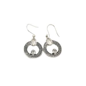 Designer 925 <b>Sterling</b> <b>Silver</b> Huggie <b>Earrings</b> Blue Topaz Cut Gemstone Cute Style Fine <b>Hoop</b> for Weddings Parties Wholesale Online - Product Image 1