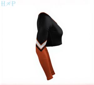 Vente en gros de maillots de cheerleading personnalisés en sublimation, col en V, body liner, uniforme de cheerleading pour femmes en polyester, logo personnalisé imprimé, design OEM - Product Image 4