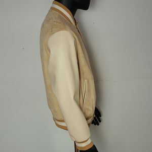 Chaqueta Varsity de Béisbol Vintage Personalizada para Hombre con Parche de Chenilla Bordado en Lona, Estilo Casual - Product Image 6