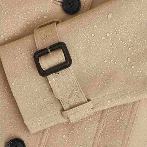 เสื้อโค้ทเทรนช์แฟชั่นแบรนด์ดัง ปี 2026 ผ้าฝ้ายลำลองสำหรับผู้หญิง เสื้อคลุมยาวกันน้ำปักลาย เสื้อโค้ทกันลมสำหรับผู้หญิง - Product Image 6