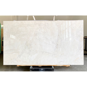 White Marble Translucent Thin Slab Polished Surface Modern Design for <b>Wall</b> Cladding Floor Tile Reception <b>Desk</b> Bathroom - Product Image 1