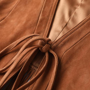 Nuevo Chaleco de Invierno para Mujer, Talla Grande, Estilo Vaquero Vintage, de Lona, con Flecos, Impermeable, Cortavientos, Ropa Exterior Formal - Product Image 4