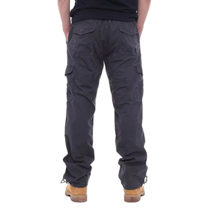 Pantalon cargo d'hiver pour homme Arctic, polyester/coton, multi-poches, décontracté élégant, respirant, coupe-vent, taille élastique, coupe ample droite - Product Image 2