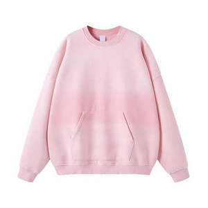 Sweat-shirt classique à col rond avec poches kangourou, pull décontracté unisexe, molleton doux, manches longues, essentiels pour le streetwear de tous les jours - Product Image 1