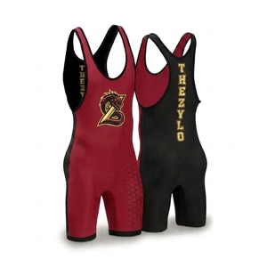 Reversibele custom worstel singlets, full sublimatie, high performance compressie powerlifting singlets, jeugd & volwassen maten - Product Image 4