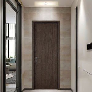 Porte intérieure moderne en bois composite creux avec finition PVC, résistante à l'eau, taille et couleur personnalisées pour villa, salle de bain et école - Product Image 5