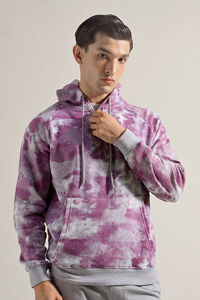 Sudadera con capucha OEM de media cremallera, teñida, ajustada, 100% algodón, informal, unisex - Product Image 4