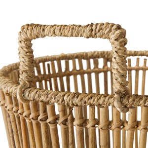 Cesta de Lavandería de Bambú y Ratán de Diseño Rústico Personalizada ODM, Organizador de Almacenamiento Hecho a Mano Sostenible, Suministro Directo de Fábrica - Product Image 2