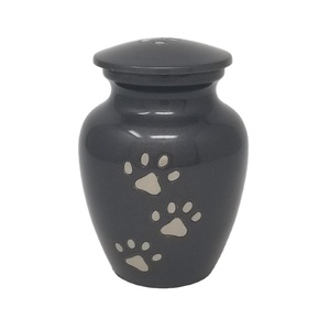 Cat And <b>Dog</b> <b>Ashes</b> Keepsake Cremation <b>Urn</b> Lacquer Coating Small Black Color Pet <b>Urns</b> Cheap Price Paw Print Cremation <b>Urn</b> - Product Image 1