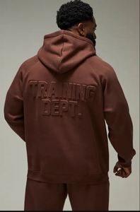 Sweat à capuche en molleton pour homme avec broderie personnalisée, 100% coton, poids lourd 550 g/m², coupe ample, pour la gym et l'entraînement - Product Image 3