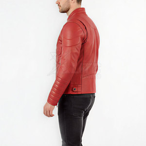 Option de Commande en Gros : Blouson Moto Homme Personnalisable de Haute Qualité, Respirant, en Cuir Lisse et Doux, Imperméable et Coupe-Vent - Product Image 5