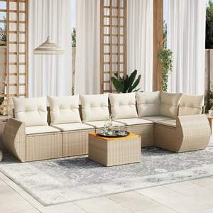 Set Divano da Giardino Beige - Product Image 1