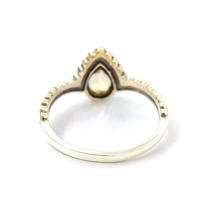 แหวนเงินแท้ 925 แบบขัดเงา ดีไซน์กรอบลาย ประดับพลอยซิทริน สำหรับทุกเพศ งานแฮนด์เมด เหมาะสำหรับเป็นของขวัญ - Product Image 4