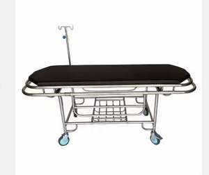 Chariot de transfert de patients mobile et brancard en acier inoxydable pour hôpitaux, capacité de 100 lb - Product Image 3