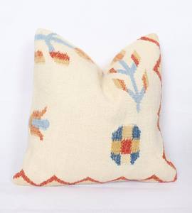Kilim laine Style européen feuilles Floral fabriqué à la main écologique taies d'oreiller tissé à la main beau décor à la maison coussin géométrique - Product Image 6