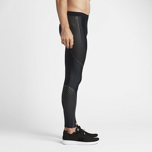 <b>Mens</b> Slim Fit High Waist Lightweight Compression Trousers Polyester Stretch <b>Gym</b> Running Training Performance Athletic <b>Pants</b> - Product Image 2