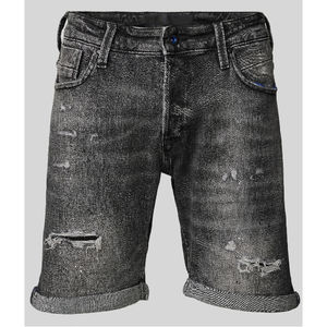 กางเกงยีนส์ขาสั้นผู้ชายผ้าฝ้ายแท้ 100% รุ่นใหม่สำหรับฤดูร้อน สวมใส่สบาย ระบายอากาศได้ดี ไซส์ใหญ่ - Product Image 1