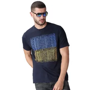 Brand New Collections On Customisable Digital Printed Mens Wear Sublimation Knitted Cotton Half Hand Round Neck Comfy T-shirts