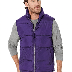 Men's Plus Size Puffer Vest <b>Jacket</b> Warm Sleeveless <b>Waterproof</b> Zipper Coat Casual Autumn <b>Winter</b> New Cotton Vest - Product Image 1