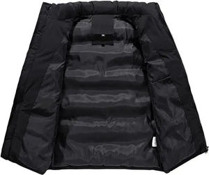 2026 Men's Most Demanded Solid Navy Blue Puffer Vests Zipper Closure 100% Polyester Men's <b>Warm</b> Puffer <b>Jackets</b> - Product Image 3