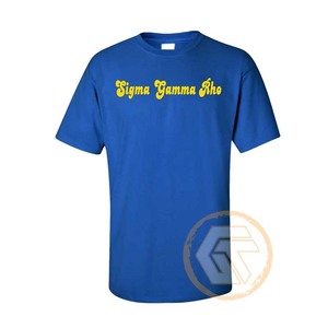 เสื้อยืดชมรมหญิงซิกมาแกมมาโรแบบสั่งทำพิเศษ เสื้อยืดลำลองฤดูร้อน ผ้าฝ้ายเจอร์ซีย์ระบายอากาศ คอกลม แขนครึ่งแขน - Product Image 1