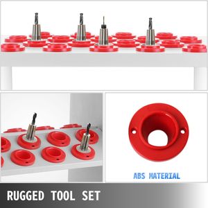 Pesante 40 porta attrezzi conici CNC carrello per utensili con 36 capacità BT40 carrelli di servizio ruote carrello di stoccaggio - Product Image 3