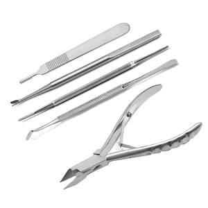 German grade stainless steel manicure pedicure surgical instruments set ready to ship best price manicure pedicure sets - Product Image 1