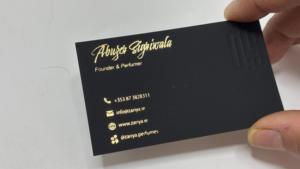นามบัตรสีดำพิมพ์ฟอยล์หรูหรา นามบัตรสั่งทำพิเศษสำหรับสร้างแบรนด์ ขายส่งสำหรับส่งออก - Product Image 3