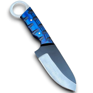 Cuchillo de Caza y Supervivencia Táctico de Acero Inoxidable Profesional de Grado Industrial, con Punta de Gota y Orificio para el Dedo, 8 Pulgadas - Product Image 1