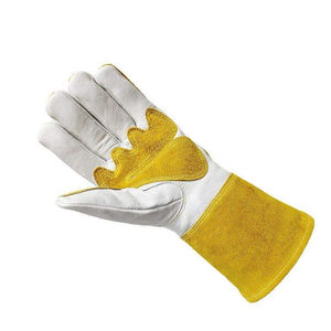 Nouveautés, gants de soudage respirants OEM, logo personnalisé, vente chaude, gants de soudeur TIG en cuir de haute qualité - Product Image 6