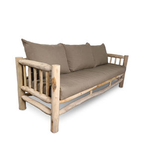 Gubuk Bali Scandinavian Modern 3-Seater Teak <b>Inflatable</b> <b>Sofa</b> Eco-Friendly Rectangular 70x200x65mm for Living Room - Product Image 1