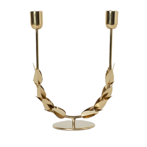 Support de bougie en métal pour éclairage et décoration intérieure – Ensemble élégant de porte-bougies décoratifs - Product Image 2