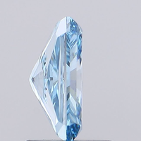 Diamante Azul de Corte Radiante de 1 Quilate, Cultivado en Laboratorio, Claridad VVS2, Color Fantasía, Diamante Suelto, Certificado IGI, Venta al Por Mayor