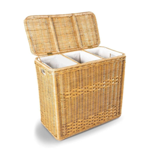 Artex HaiNam <b>Rectangular</b> Natural Rattan <b>Storage</b> <b>Basket</b> With Lid And Handles Rustic Multi-Purpose Organizer For Laundry <b>Storage</b> - Product Image 1