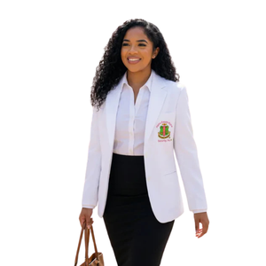 Blazer brodé haut de gamme pour femme – Veste classique sport chic, idéale pour le bureau et les occasions décontractées - Product Image 4